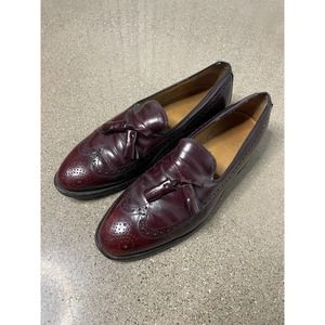 Johnston & Murphy Aristocraft Tassel Loafers Mens 10 A Shoes Brown 24-8563